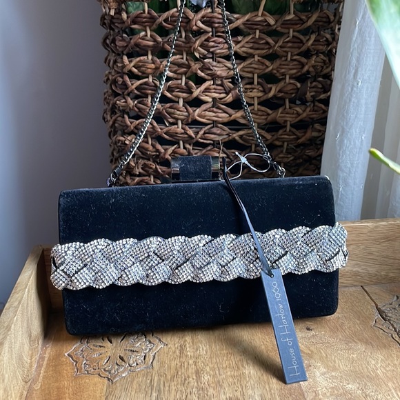 HOUSE OF HARLOW Gorgeous Evening Bag! NWT 👛 Add a touch of vintage style! - Picture 4 of 14